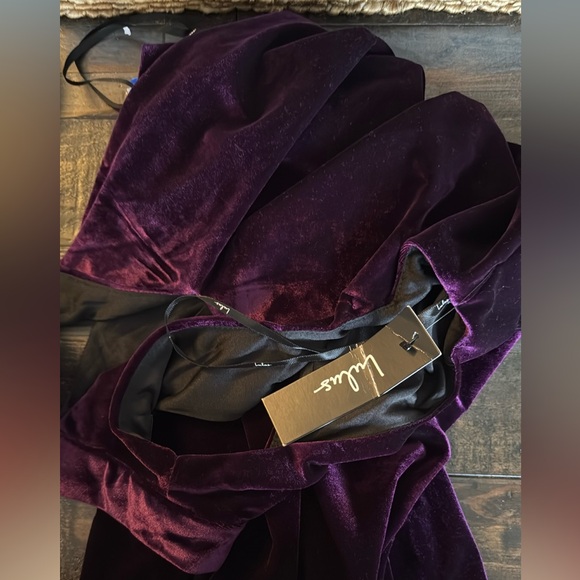 Lulus velvet purple swing dress - Picture 3 of 3